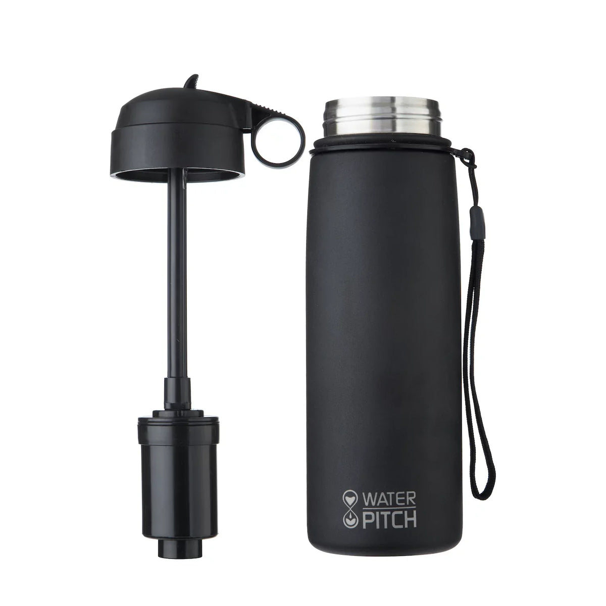 Seychelle Black Thermal Insulated 26oz  Plus Water Filter Bottle
