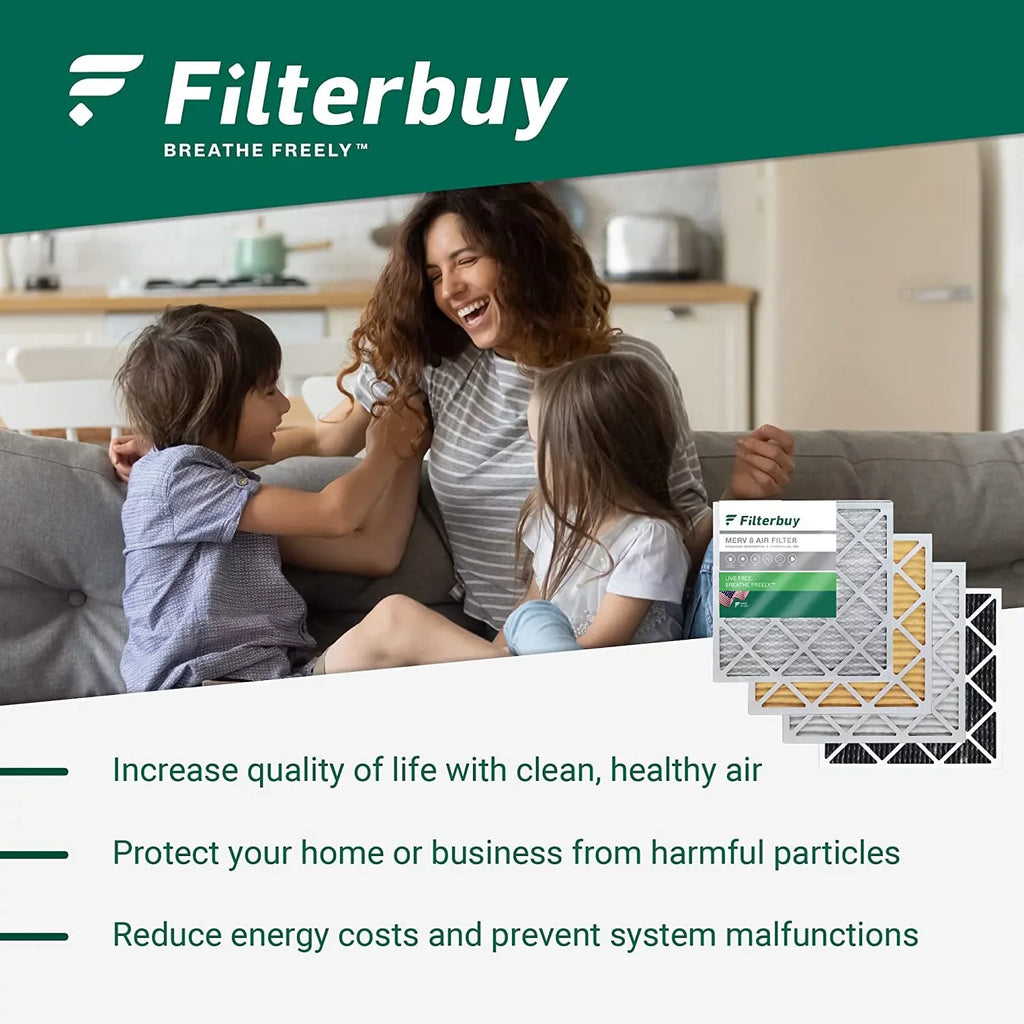 Filterbuy 16x20x4  13 Pleated   Furnace Air Filters (12-Pack)